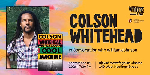 Colson Whitehead in Conversation