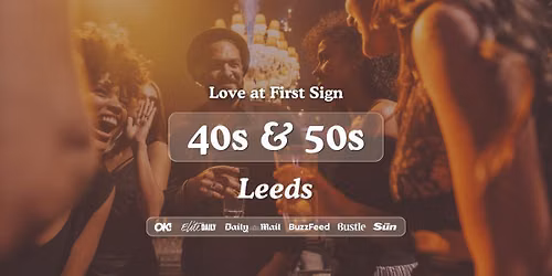 40s &amp; 50s Singles Night at Bootlegger Bar in Leeds | Love at First Sign