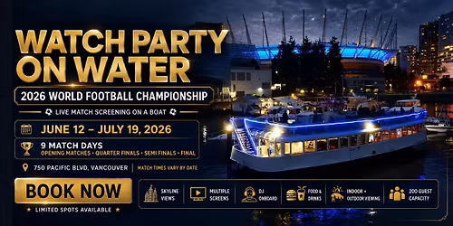 Quarter Final 1 Watch Party | Live Match Screening on a Boat