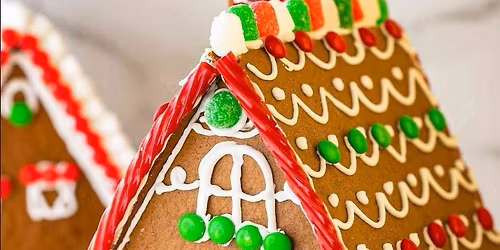 Family Gingerbread house making