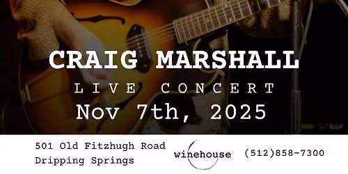 Craig Marshall Live at Winehouse