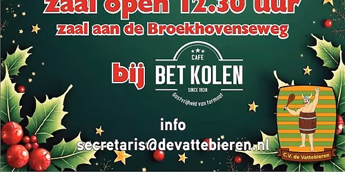 Vattebieren  Kerst Bingo