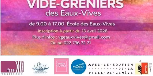 Vide greniers des Eaux vives