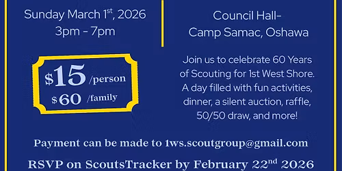 1st West Shore 60th anniversary banquet