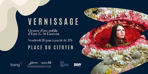 Vernissage de l'oeuvre d'art public d'Emy G. St-Laurent