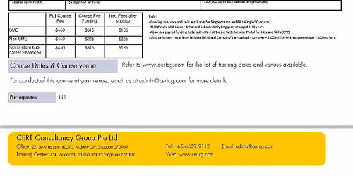 WSQ Implement Incident Management Processes (PI-PRO-325E-1)Run 432