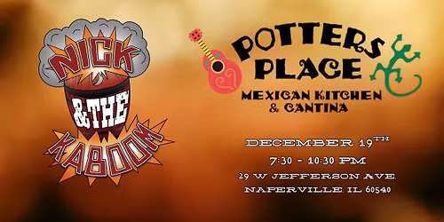 Nick and the KaBoom Live at Potters Place