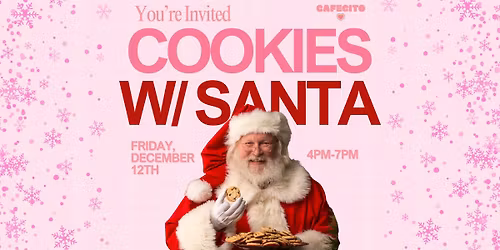 Cookies with Santa Claus at Cafecito