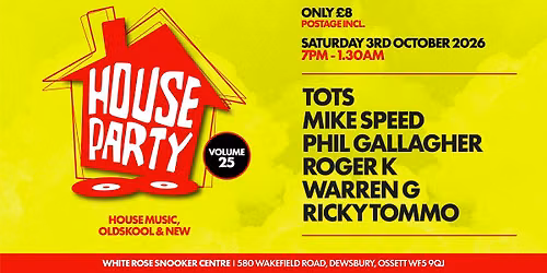 VVLHP Presents HOUSE PARTY - Volume 25