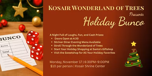 Holiday Bunco - Kosair Wonderland of Trees