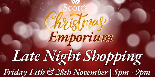 Late Night Christmas Shopping at Scott's of Southend