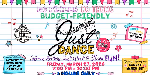 HOMESCHOOL DANCE (Ages 12-19)