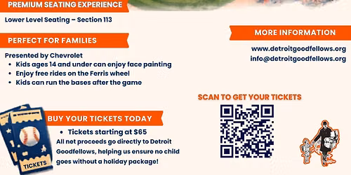 Detroit Goodfellows x Detroit Tigers: Charity of the Game