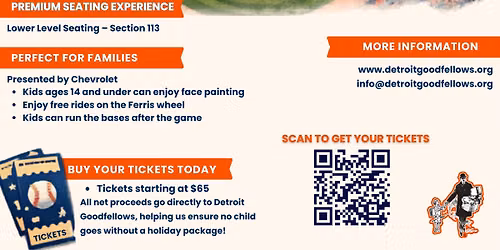 Detroit Goodfellows x Detroit Tigers: Charity of the Game
