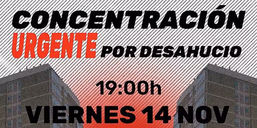 CONCENTRACI\u00d3N contra el desahucio de dos bloques de viviendas