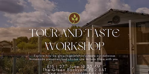 Tour and Taste Workshop