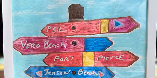 \u201cWhich Way to the Beach?\u201d Acrylic Paint & Sip Workshop at The Peacock House