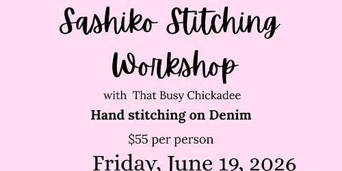 Sashiko Workshop