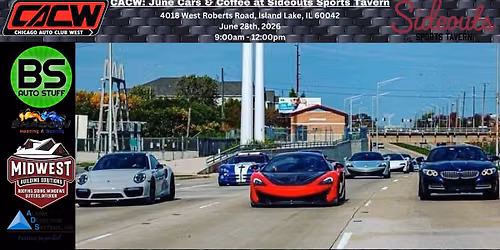 CACW: June Cars & Coffee at Sideouts Sports Tavern