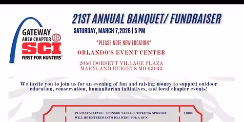 21ST ANNUAL Gateway Safari Club BANQUET