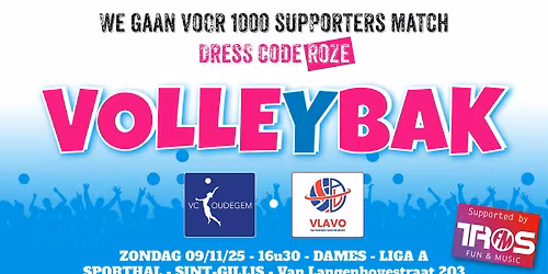 1000 Supporters Match \u2013 VC Oudegem vs Michelbeke