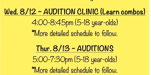 2026-2027 Competition Team Auditions - DAY 2 (Auditions)