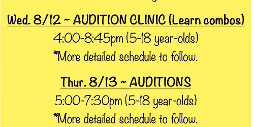 2026-2027 Competition Team Auditions - DAY 2 (Auditions)