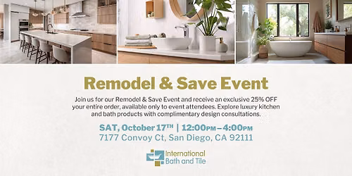 Remodel & Save Event