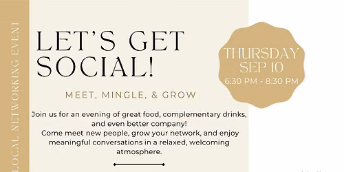 Let\u2019s Get Social Networking Event