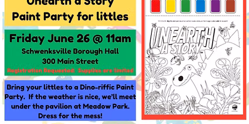 Dino Paint Party for littles