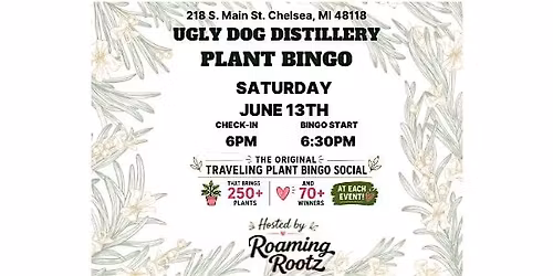 Plant Bingo at Ugly Dog Distillery \/ 80+ houseplants won!