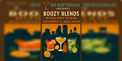 Boozy Blends Mixology Class Fall Edition
