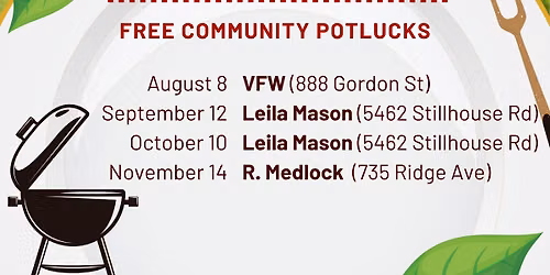 PARTY IN THE PARK - COMMUNITY POTLUCK