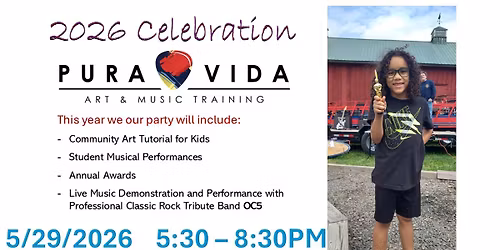 Annual Celebration , Art Tutorial and Concert