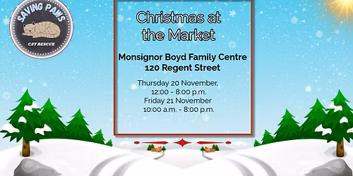 Saving Paws Cat Rescue at Christmas at the Market