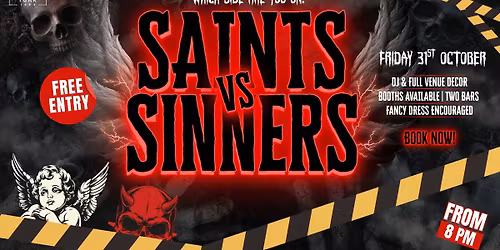 SAINTS VS SINNERS HALLOWEEN EVENT