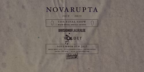Novarupta (The final show)