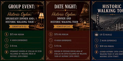 Speakeasy Dinner and Historic Tour