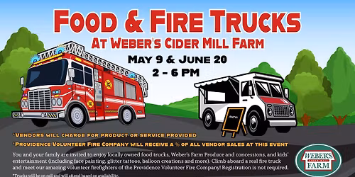 Food & Fire Trucks at Weber's Farm