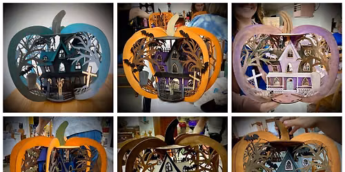 Spooky 3D Pumpkin Sip n' Paint Workshop