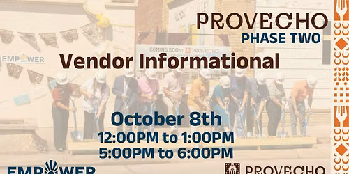 Provecho Vendor Information Session