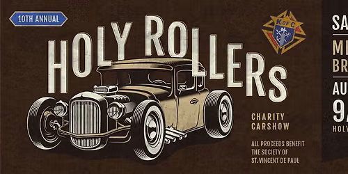 10th Annual Holy Rollers Charity Car Show