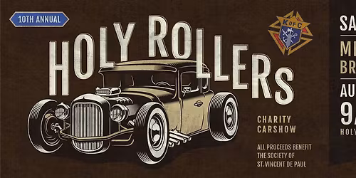 10th Annual Holy Rollers Charity Car Show