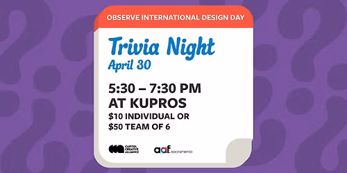 Trivia Night Hosted by Sac Ad Club  & Capitol Creative Alliance