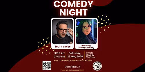 Comedy Night with Seth Cowles ft. Brandy Lachney