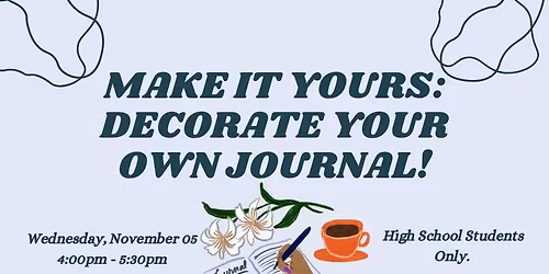 Make It Yours: Decorate Your Own Journal!