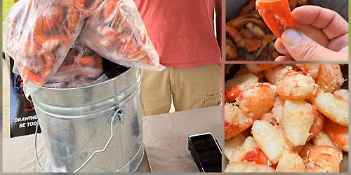 $9.99lb & $12.99lb! ATLANTIC RED CRAB CLAWS! Fresh off the Boat! IN PERSON ONLY! Albany Elk's Lodge!