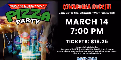 Teenage Mutant Ninja Turtles PIZZA PARTY! (Special Event - Matamoras PA)