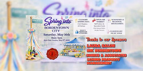 Spring into Bordentown City - May 16th