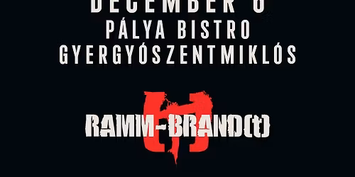 Ramm-Brand(t) - Rammstein tribute live @ P\u00e1lya Bistro